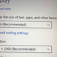 Recommended 250 percent scaling of standard interfaces when switching to 4k